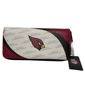 Women’s NFL Arizona Cardinals Curve Zip Organizer Wallet NWT